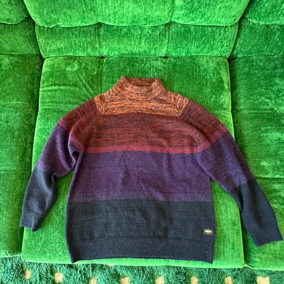 Scotch & Soda Men's Color Block Mock Net Wool Sweater XXL - Picture 2 of 6